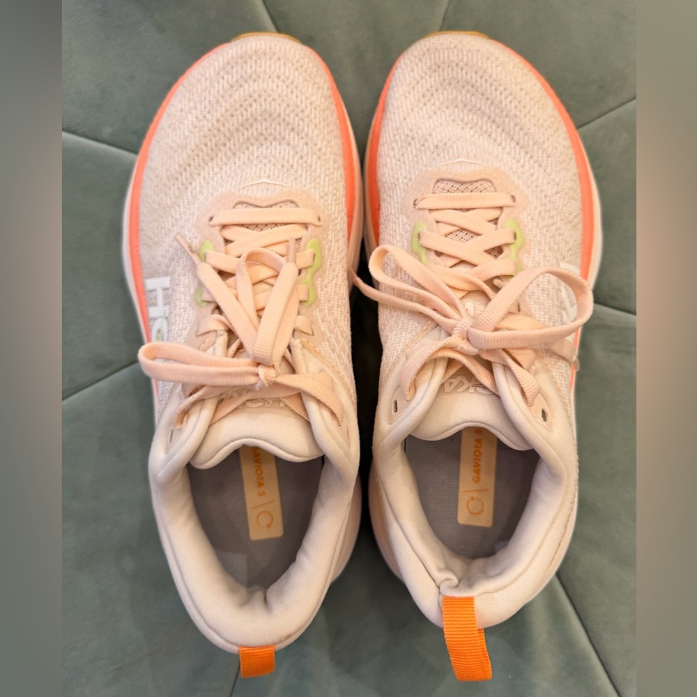 Hoka Gaviota 5 Women's Light Peach Athletic Sneakers